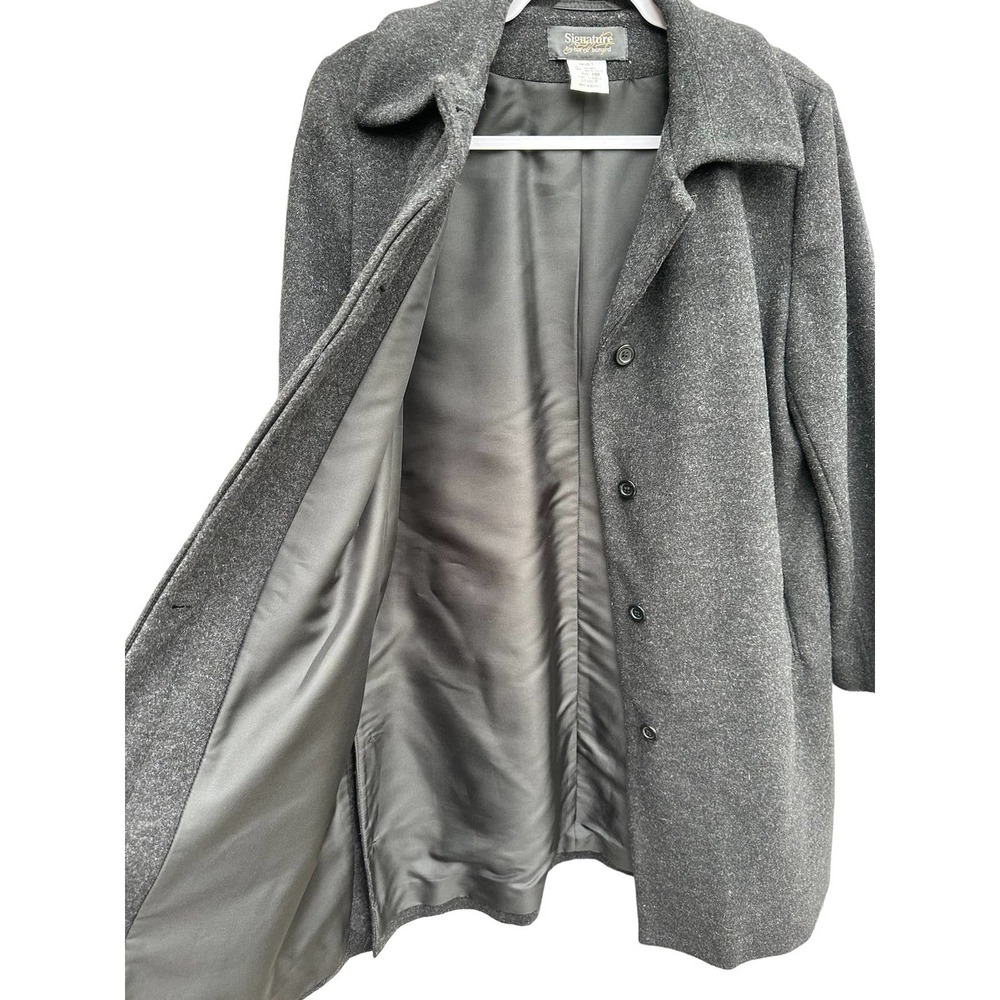 Harvey Benard Signature 100% Wool‎ Long Peacoat Size 10P